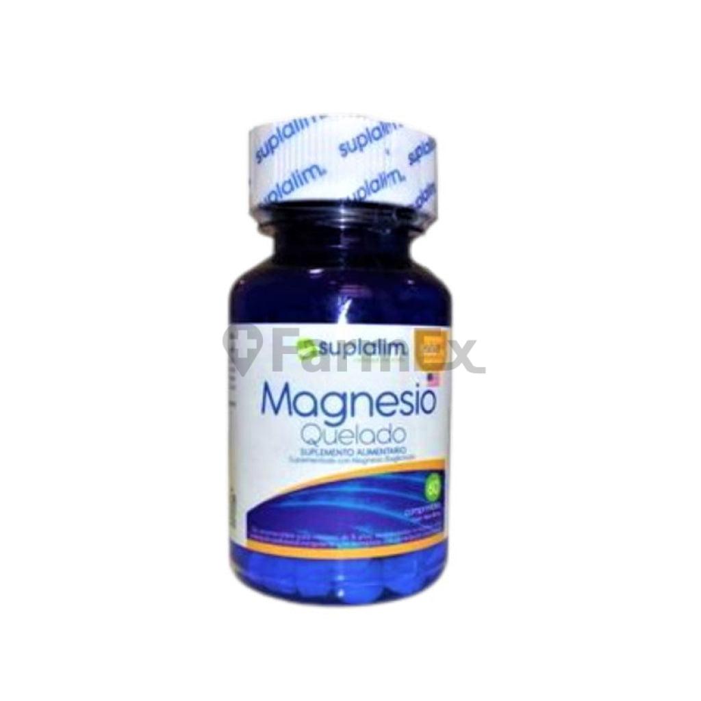 Magnesio Quelado 500 mg x 60 comprimidos Suplalim
